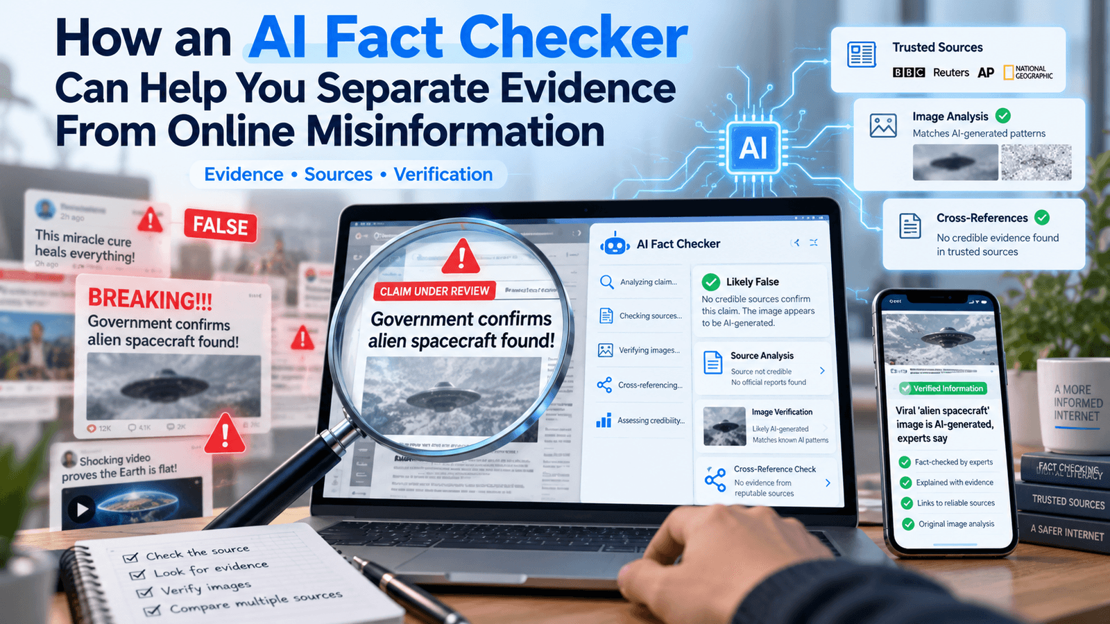 How an AI Fact Checker Can Help You Separate Evidence From Online Misinformation